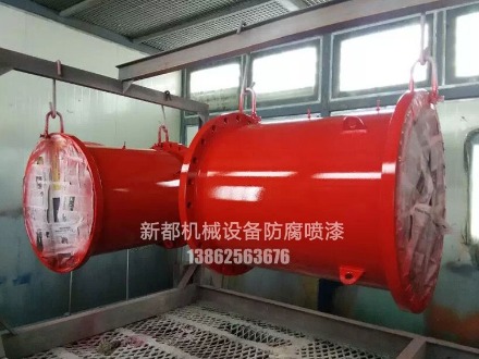 大型廠家搬遷機械部件噴涂